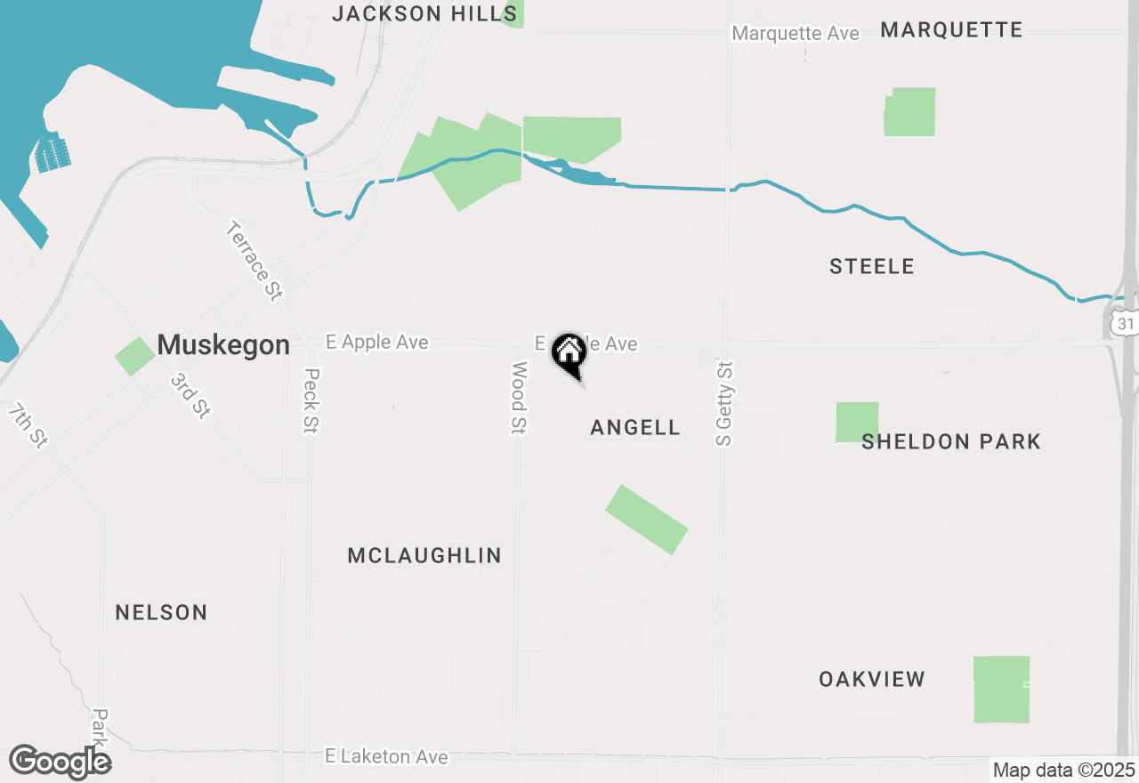 Map of 502 E Isabella Avenue, Muskegon, MI 49442