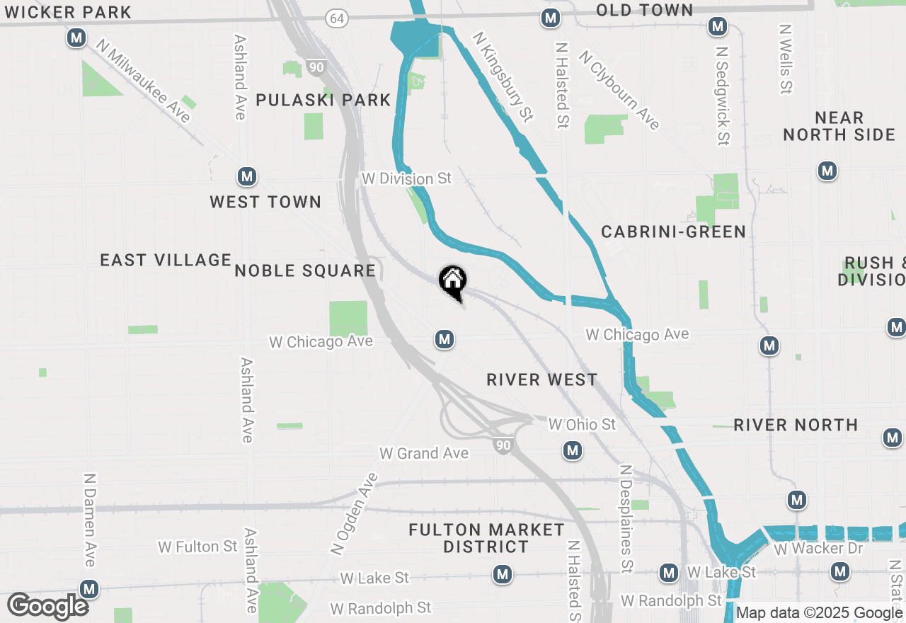 Map of 1074 W Fry Street, Chicago, IL 60642
