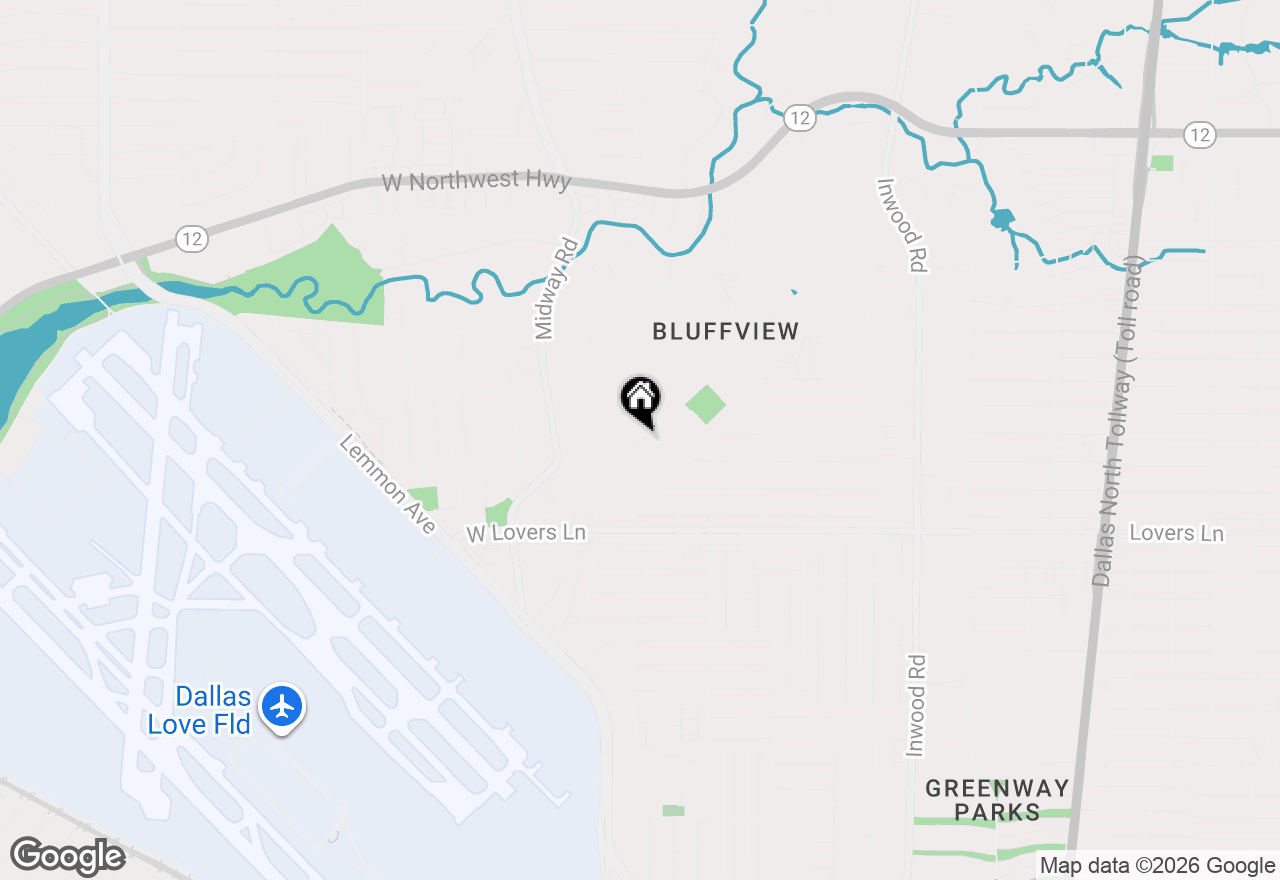 Map of 4422 Pomona Road, Dallas, TX 75209