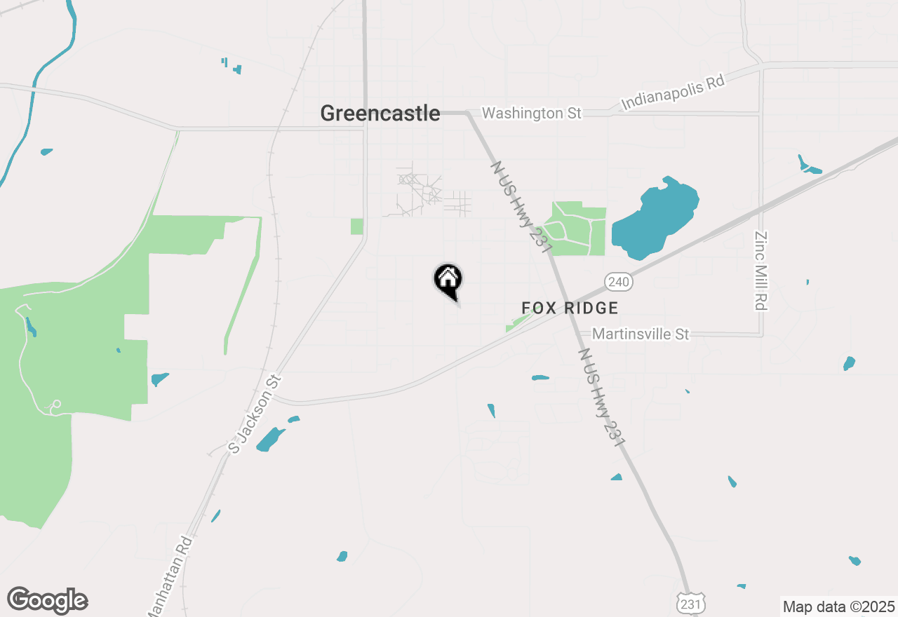 Map of 903 S Locust Street, Greencastle, IN 46135