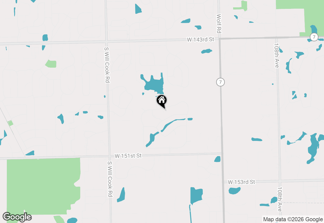 Map of 150 Silo Ridge Road N, Orland Park, IL 60467