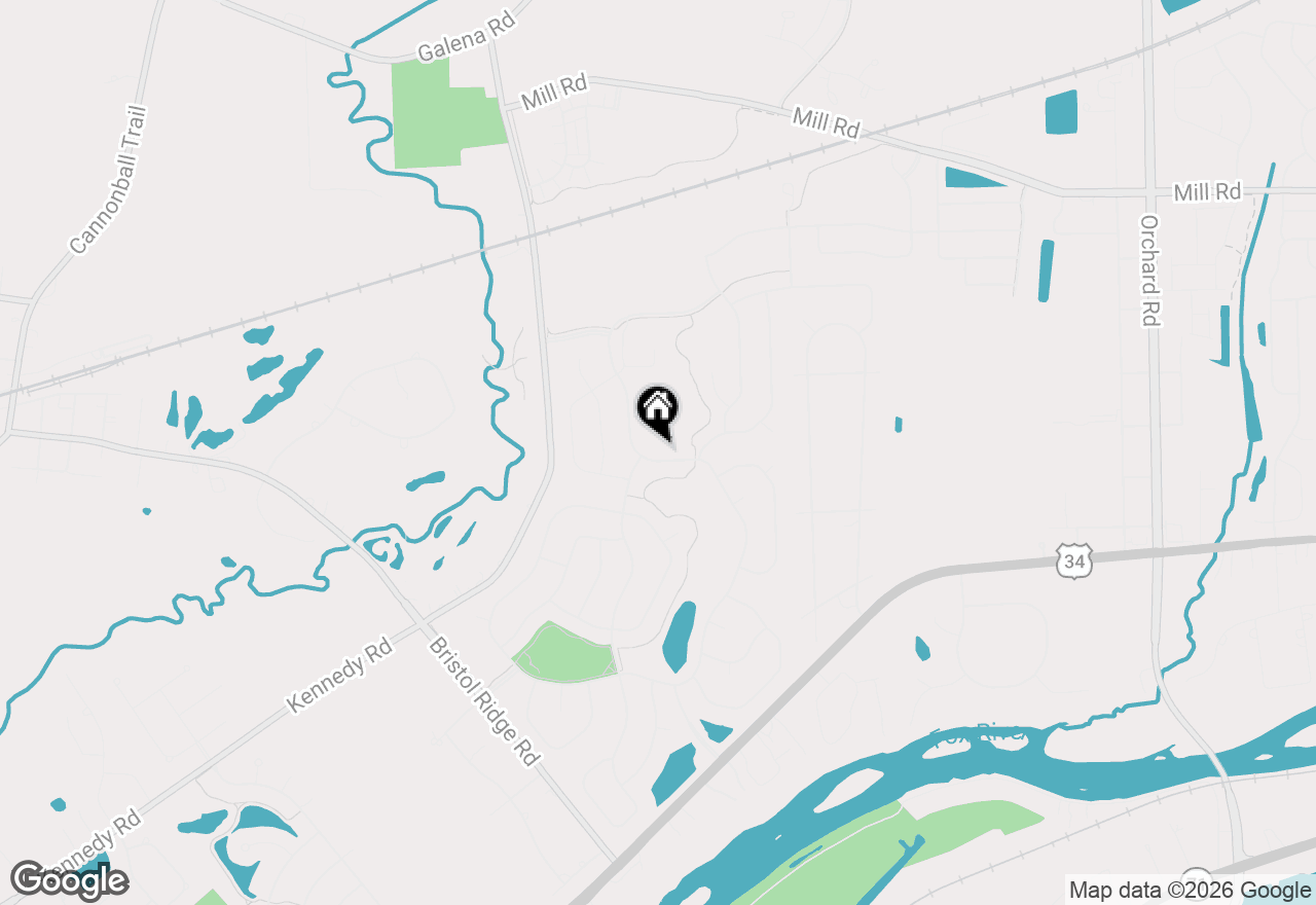 Map of 3032 Grande Trail, Yorkville, IL 60560