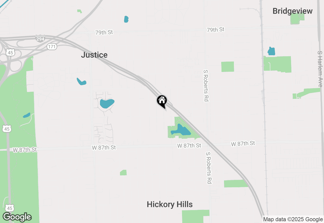Map of 8462 S 83rd Avenue, Hickory Hills, IL 60457