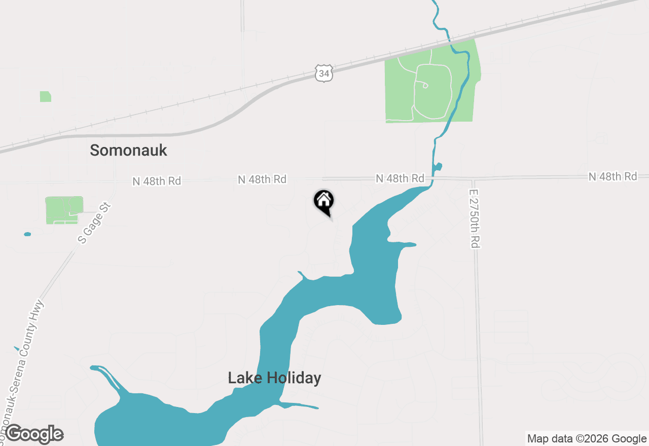 Map of 1205 Holiday Drive, Lake Holiday, IL 60552