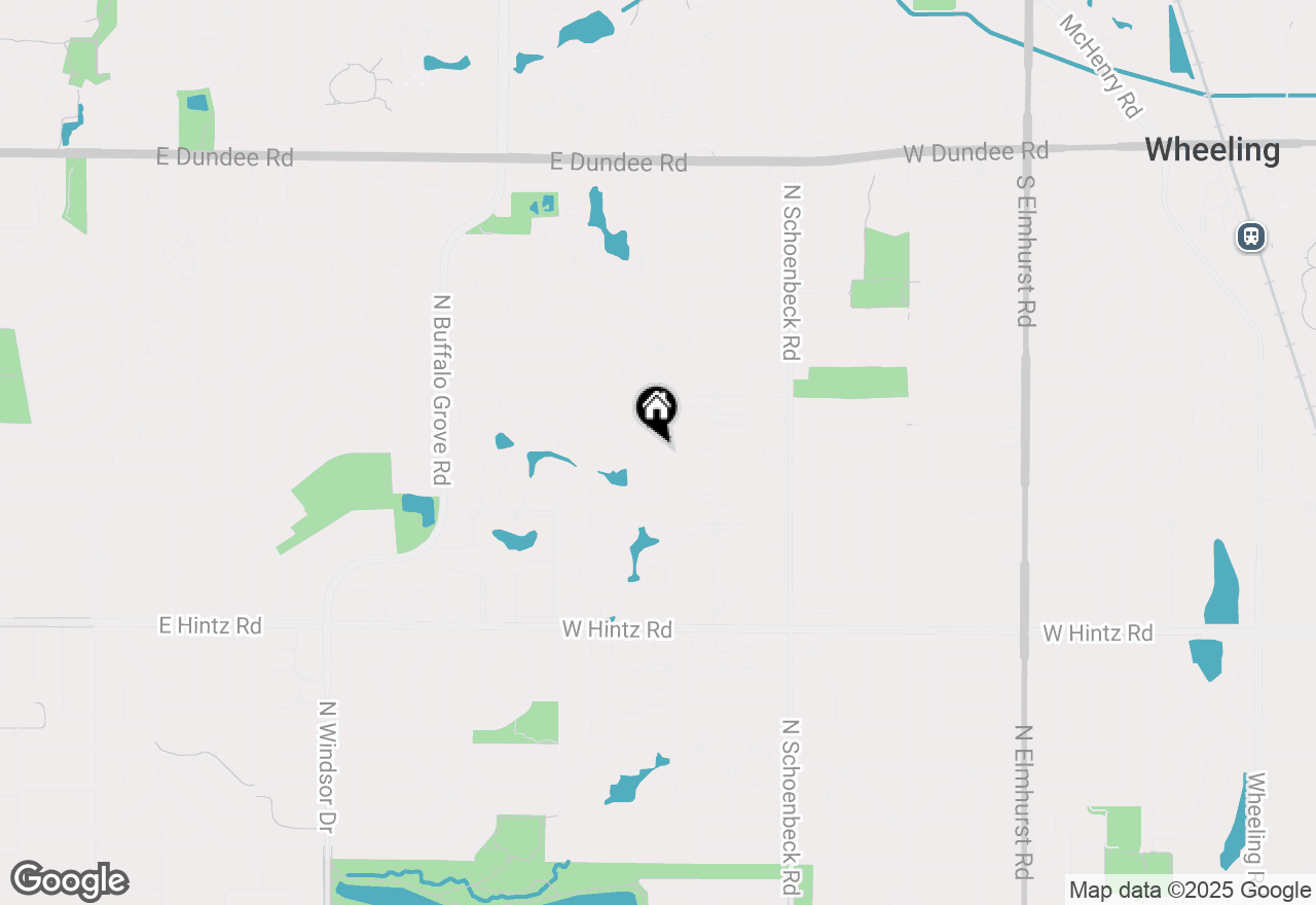 Map of 1485 Chippewa Trail, Wheeling, IL 60090