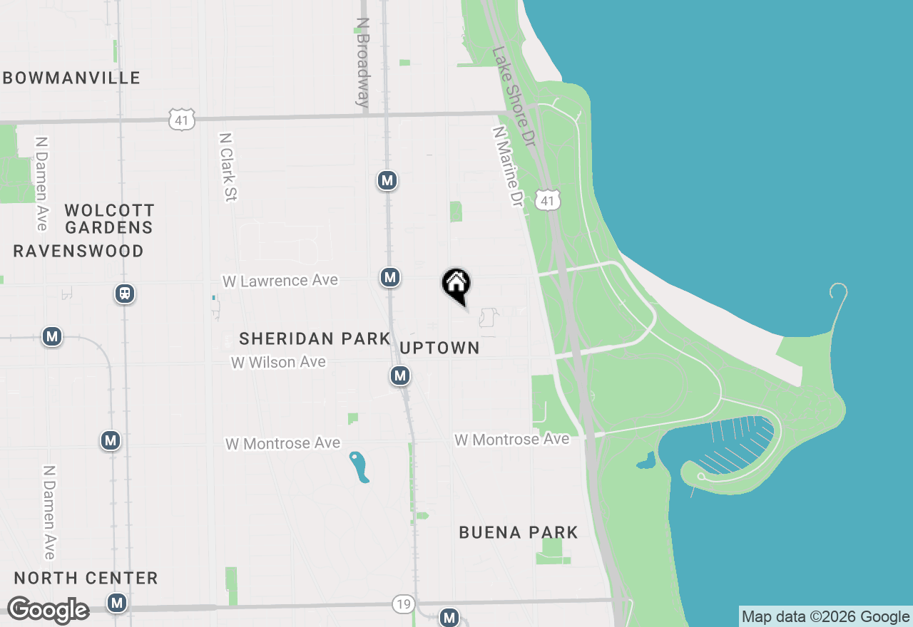 Map of (Address confidential), Chicago, Illinois 60640