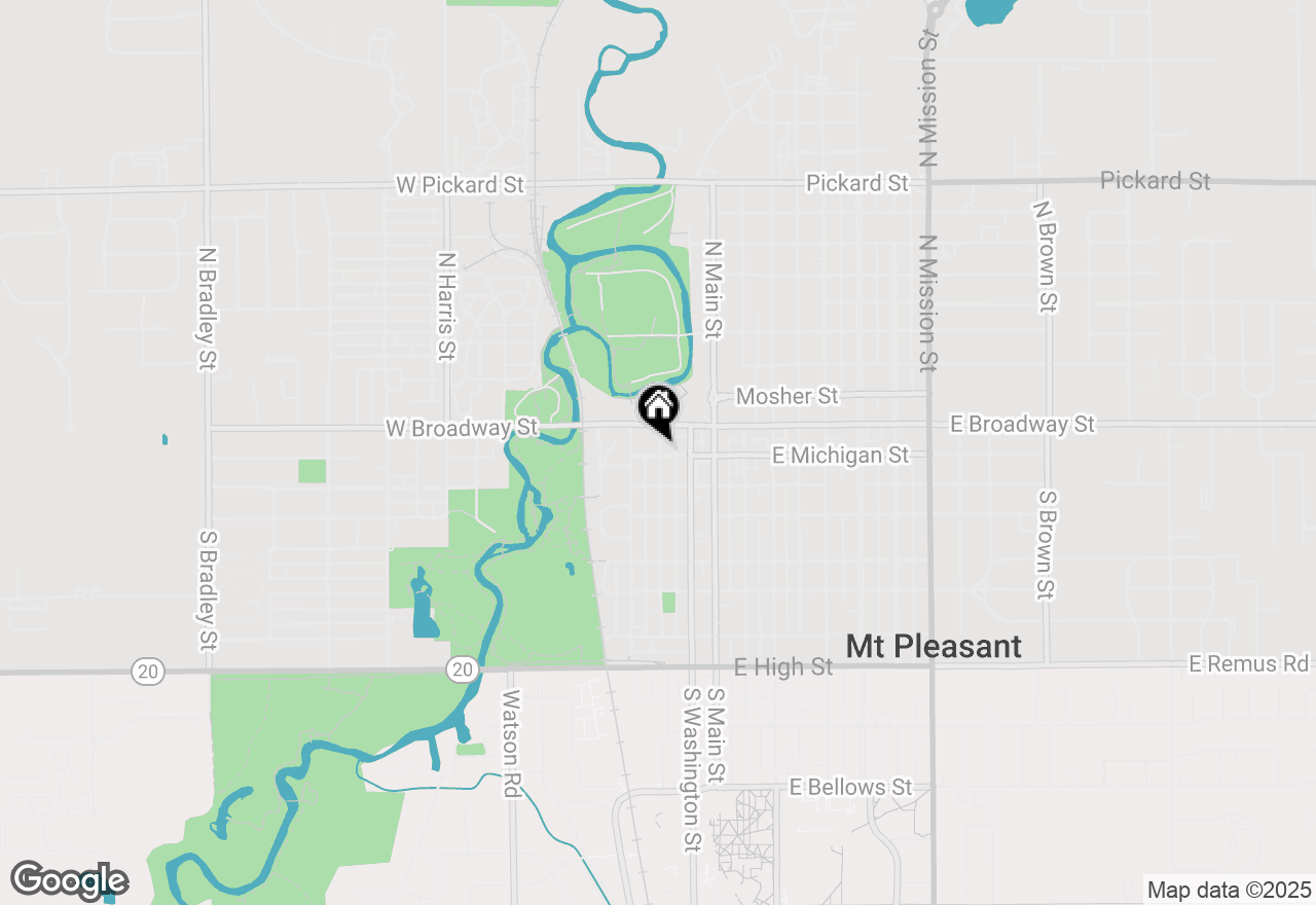 Map of 304 W Michigan Street, Mt Pleasant, MI 48858