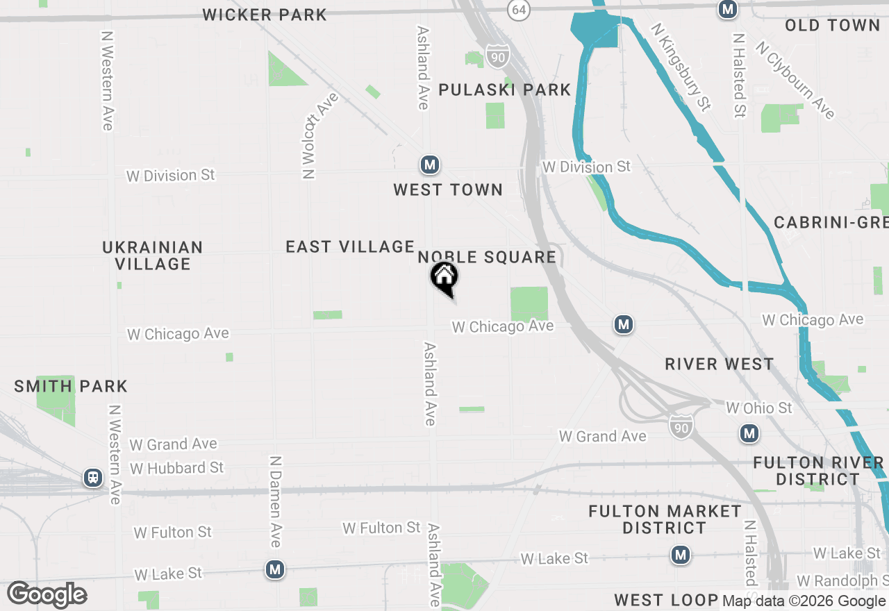 Map of 1538 W Fry Street, Chicago, IL 60642