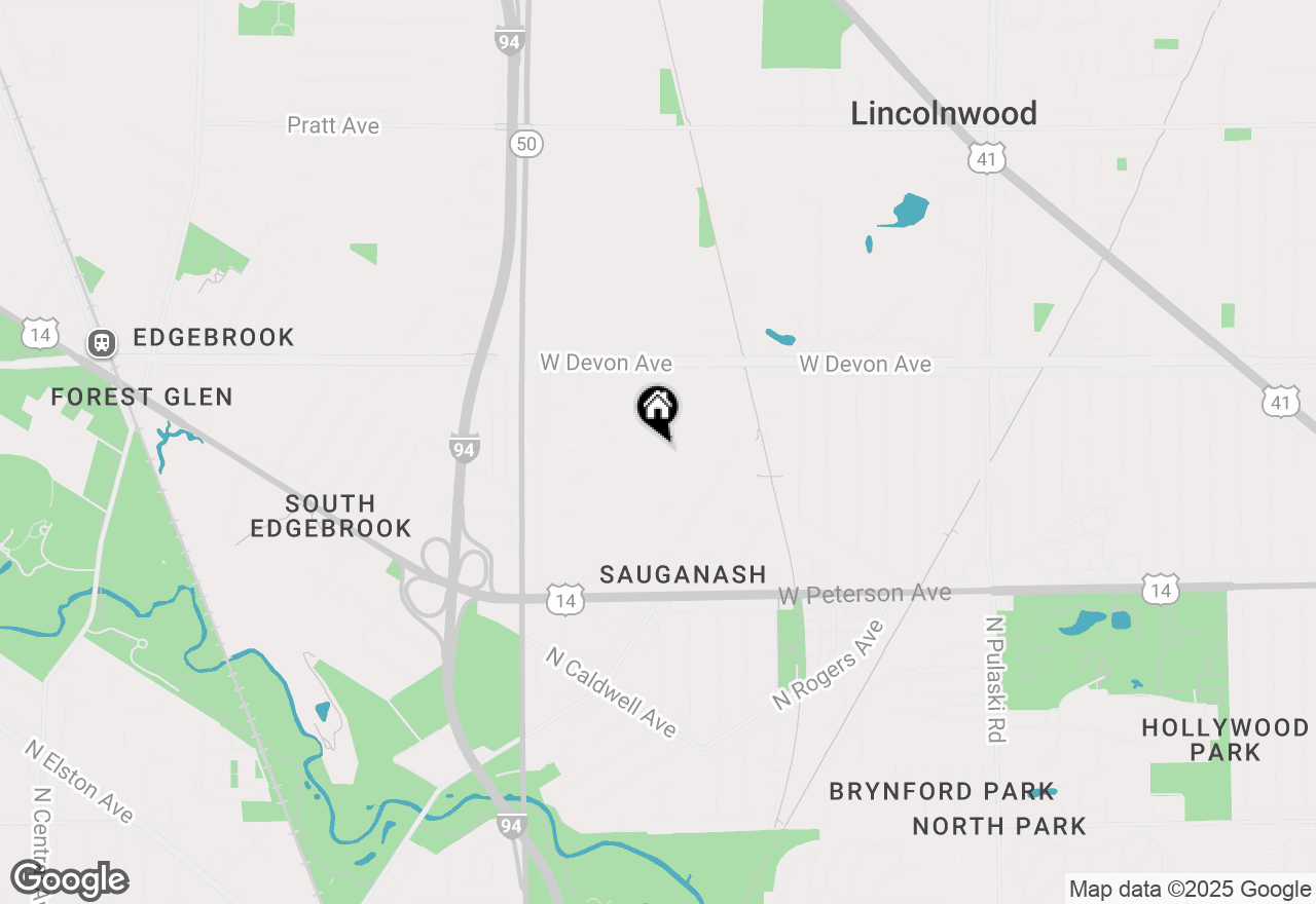 Map of 6242 N Sauganash Avenue, Chicago, IL 60646