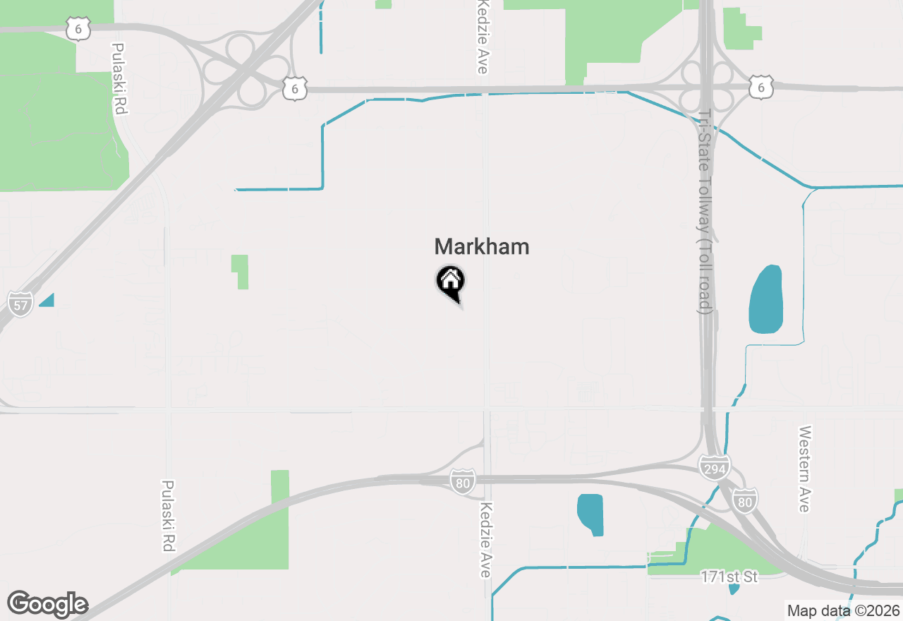 Map of 16431 Spaulding Avenue, Markham, IL 60428
