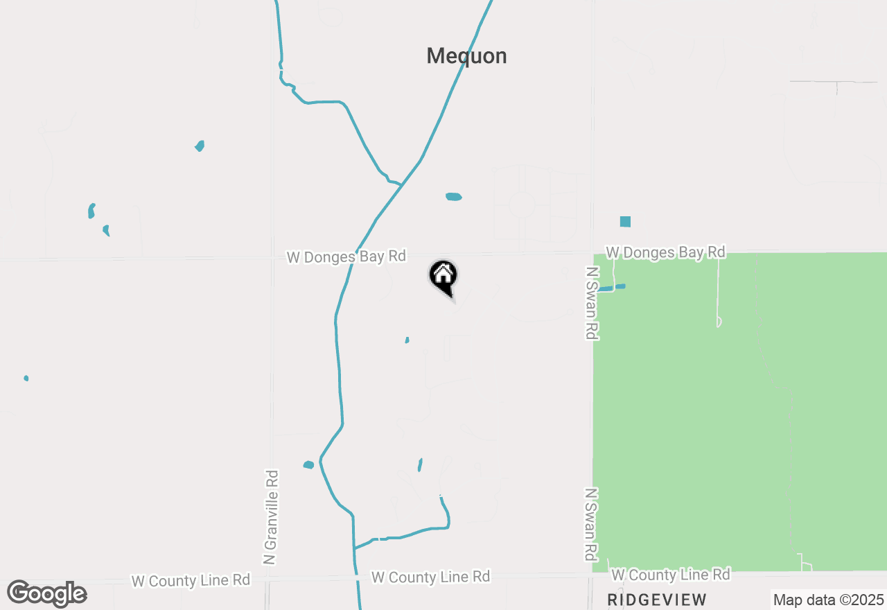 Map of 10207 N Hayden Ct, Mequon, WI 53097