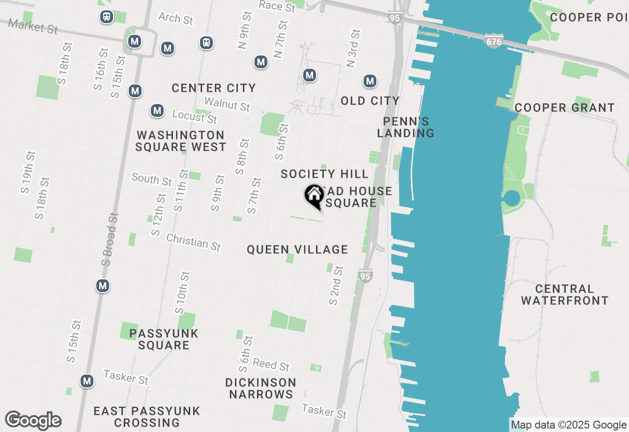 Map of 325 Bainbridge Street, Philadelphia, PA 19147