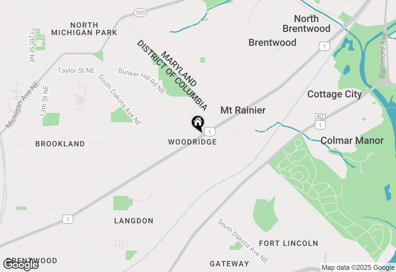 Map of 2814 Rhode Island Avenue Ne, Washington, DC 20018