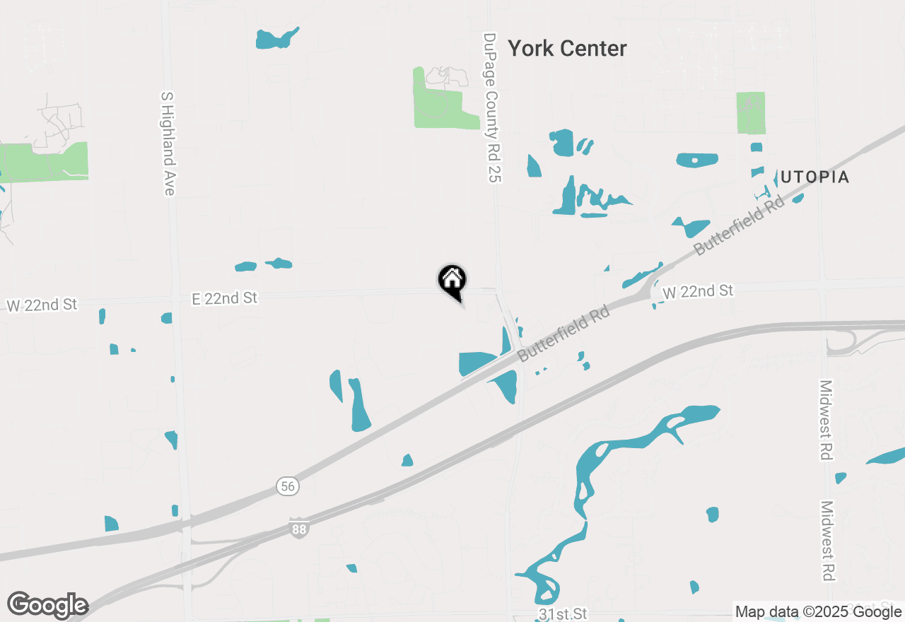 Map of 865 E 22nd #420, Lombard, IL 60148