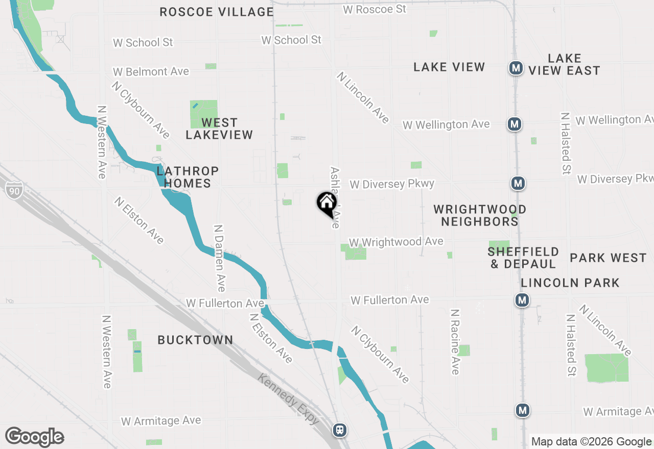 Map of 2641 N Marshfield Avenue, Chicago, IL 60614