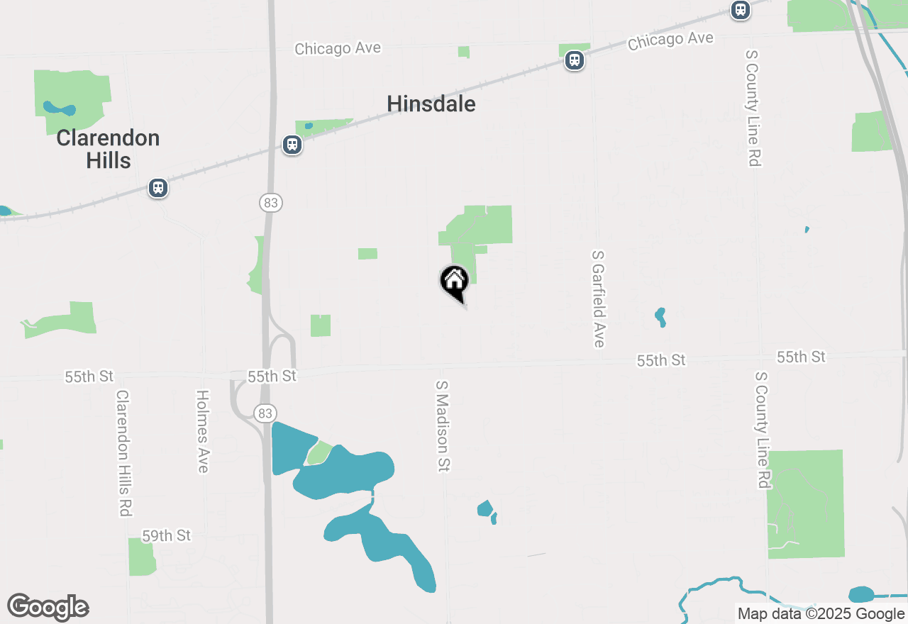 Map of 410 8th Place, Hinsdale, IL 60521