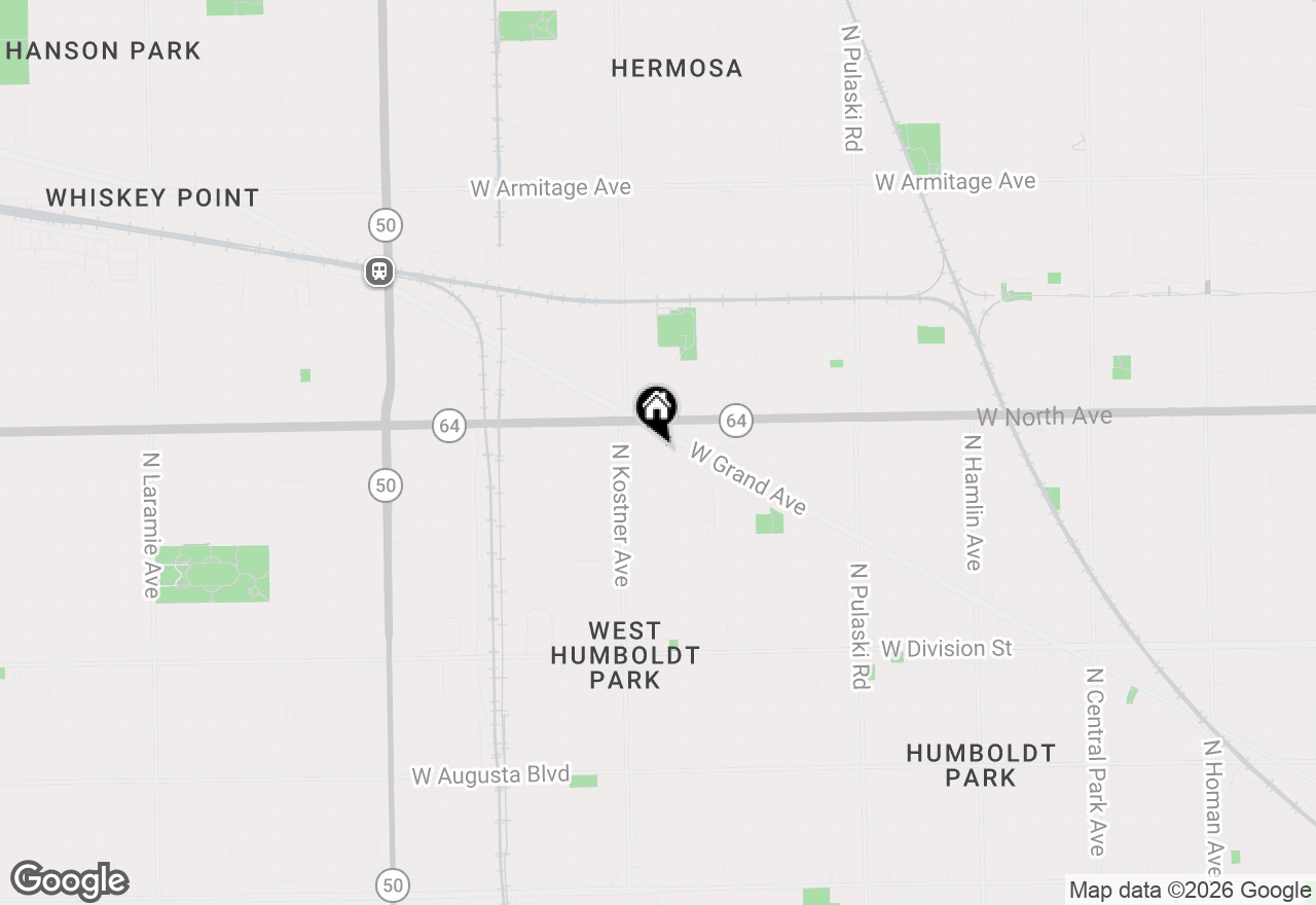 Map of 1539 N Kolin Avenue, Chicago, IL 60651