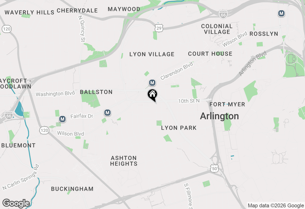 Map of 3107 9th Road N, Arlington, VA 22201