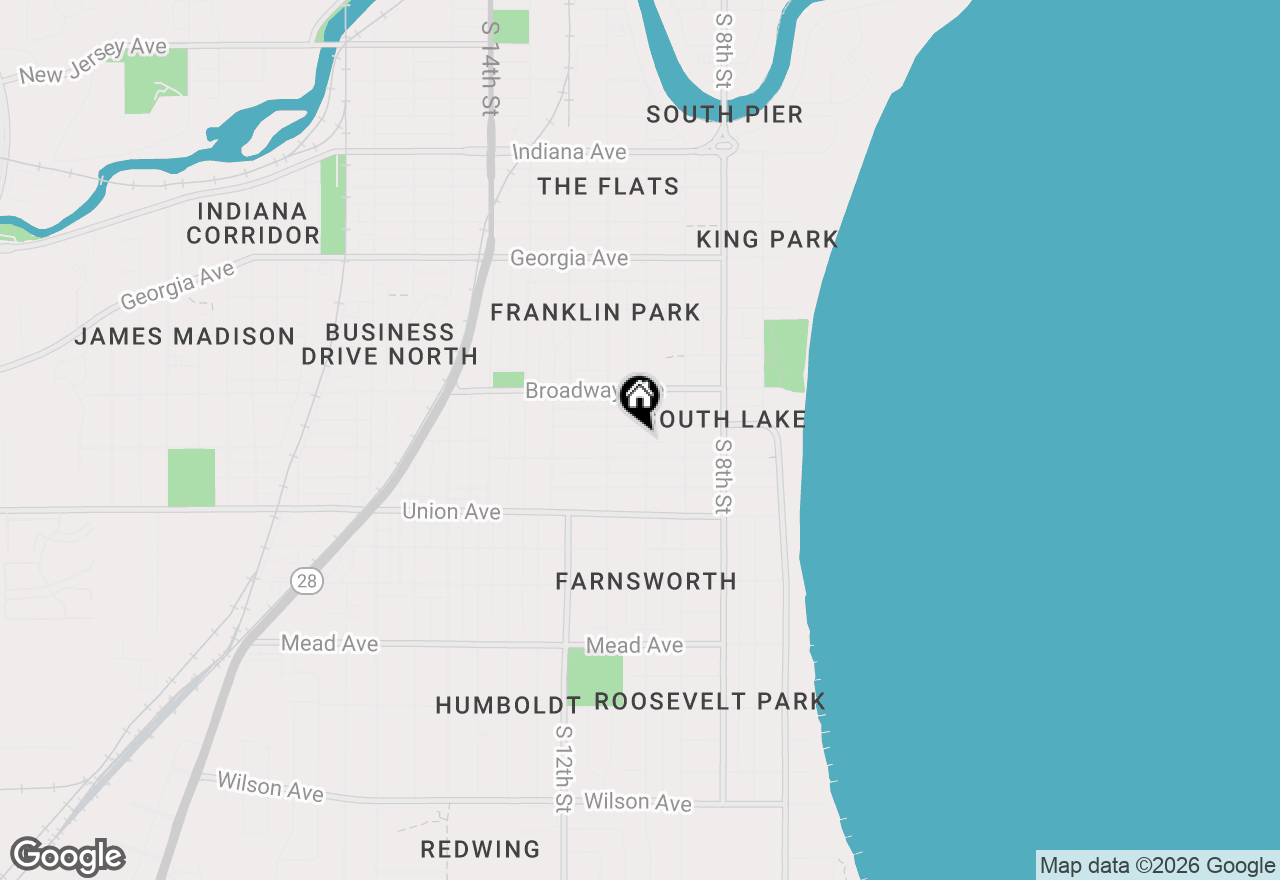 Map of 1812 S 10th St, Sheboygan, WI 53081