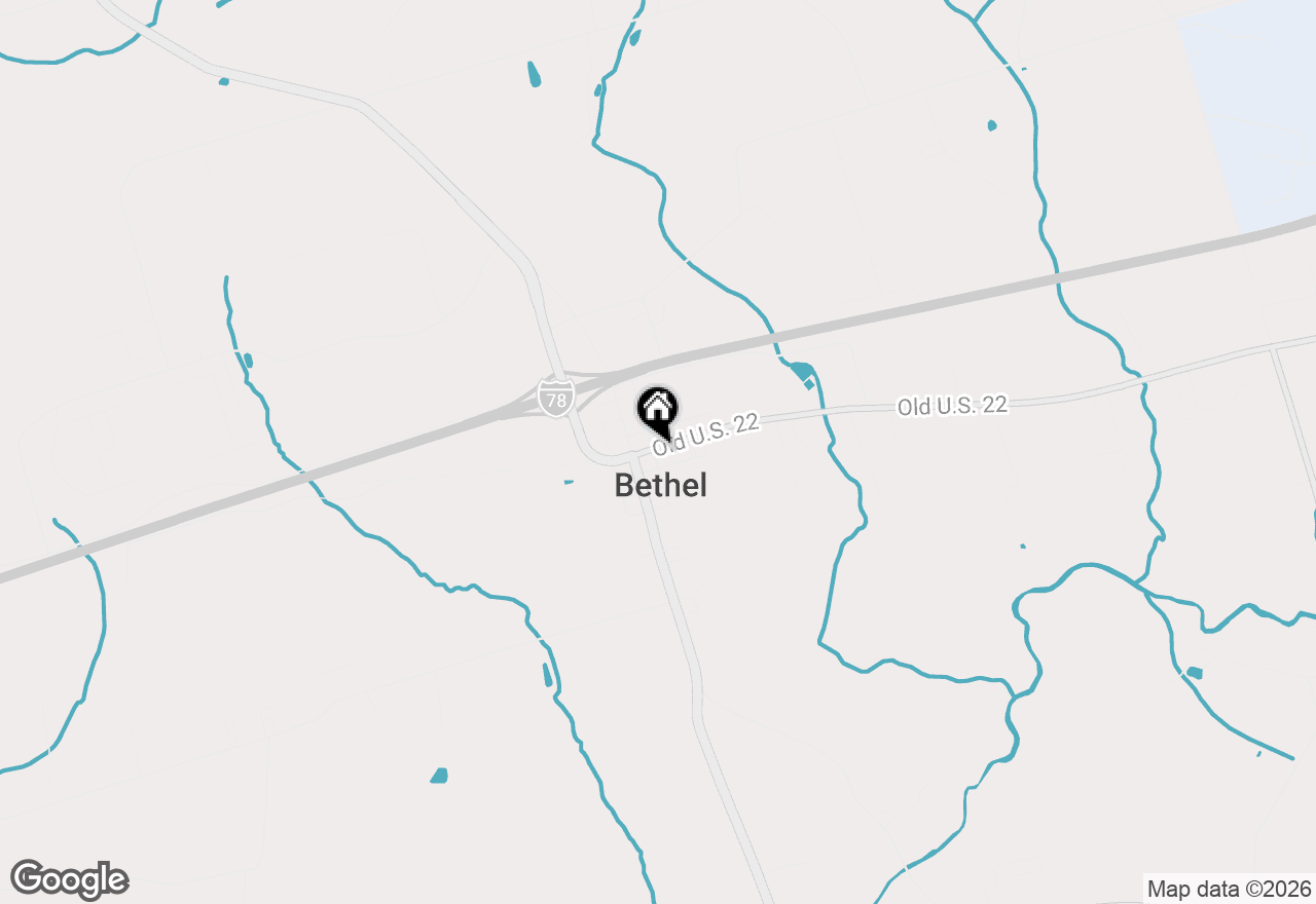 Map of 9684 Old Route 22, Bethel, PA 19507