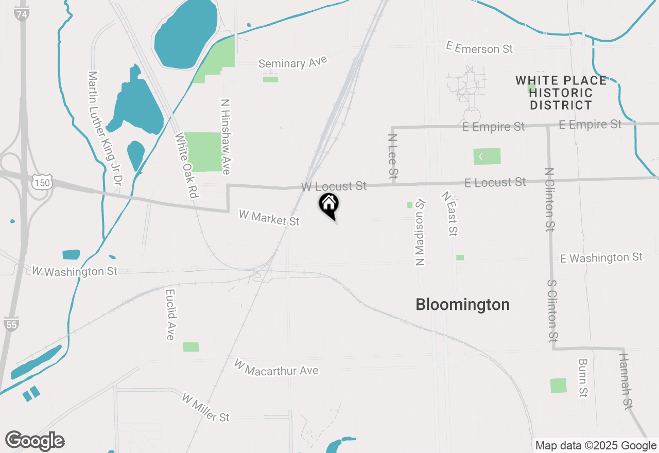 Map of 409 Catherine Street, Bloomington, IL 61701