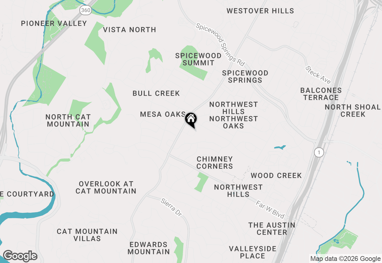 Map of 4005 Enclave Mesa Cir, Austin, TX 78731