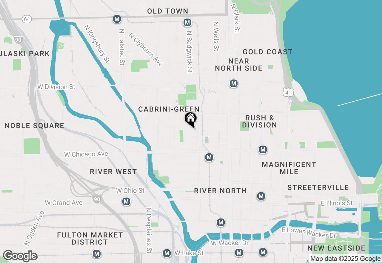 Map of 367 W Locust Street #506, Chicago, IL 60610