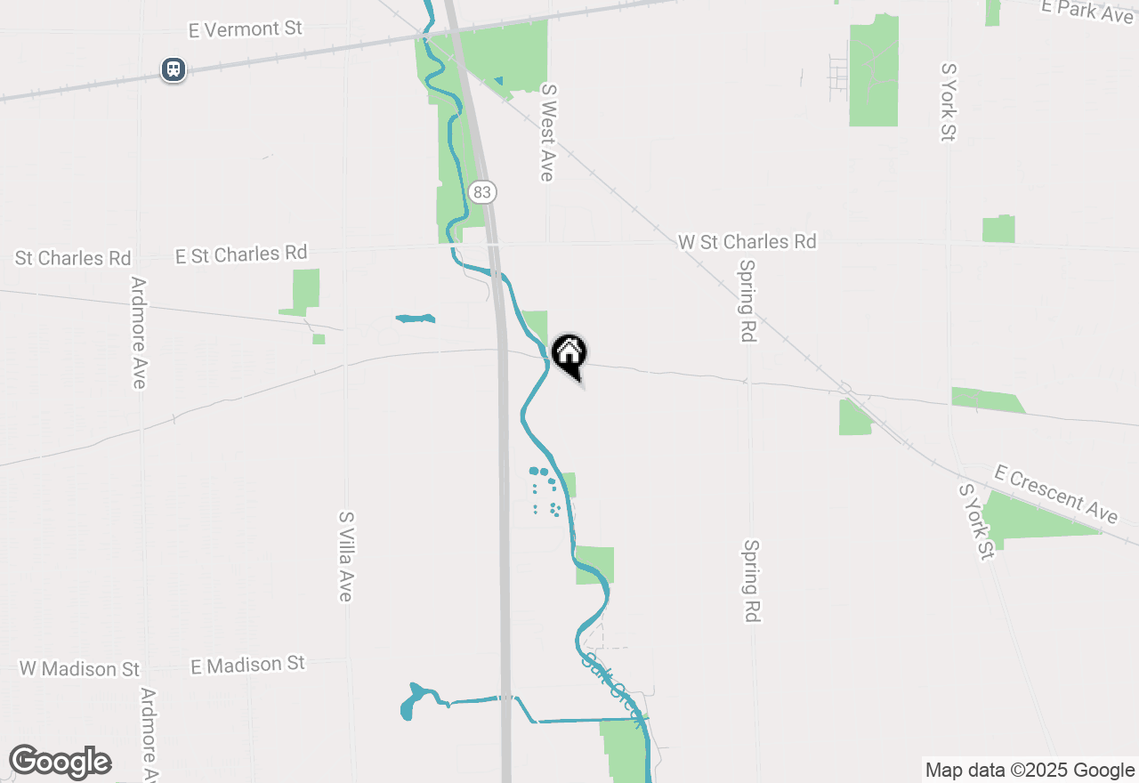 Map of 509 S Rex Boulevard, Elmhurst, IL 60126