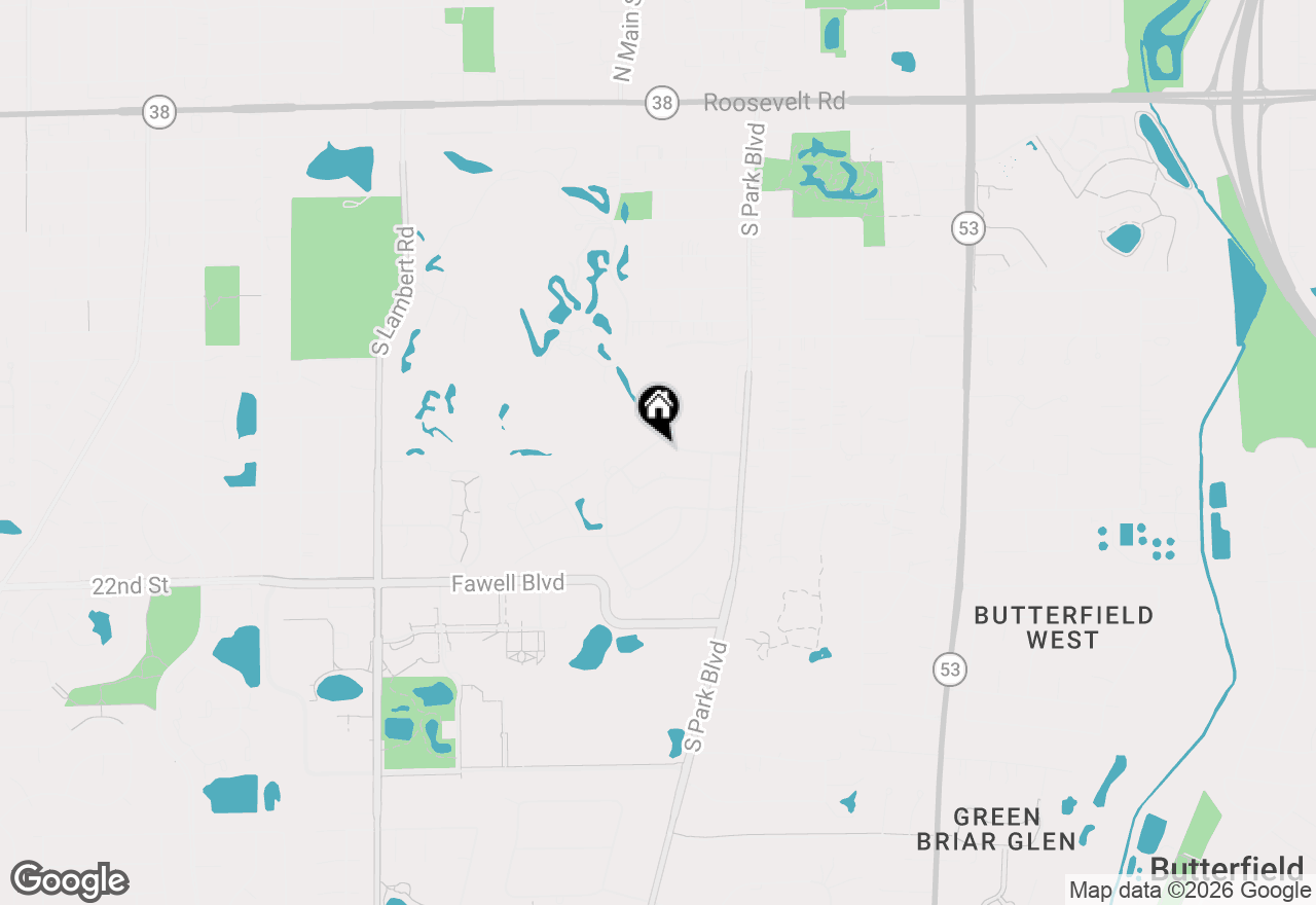 Map of 541 Williamsburg Road, Glen Ellyn, IL 60137