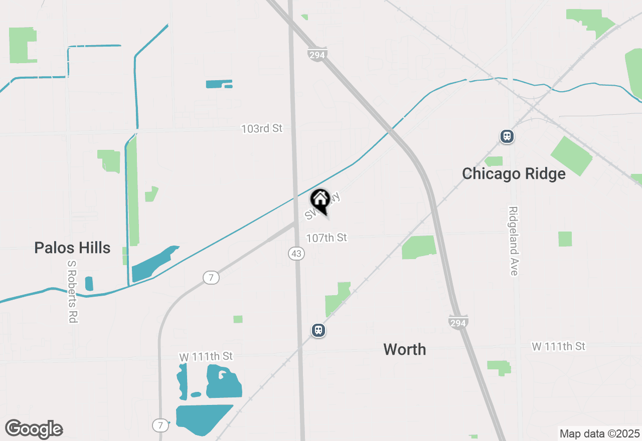 Map of 10609 Southwest Highway #3D, Worth, IL 60482