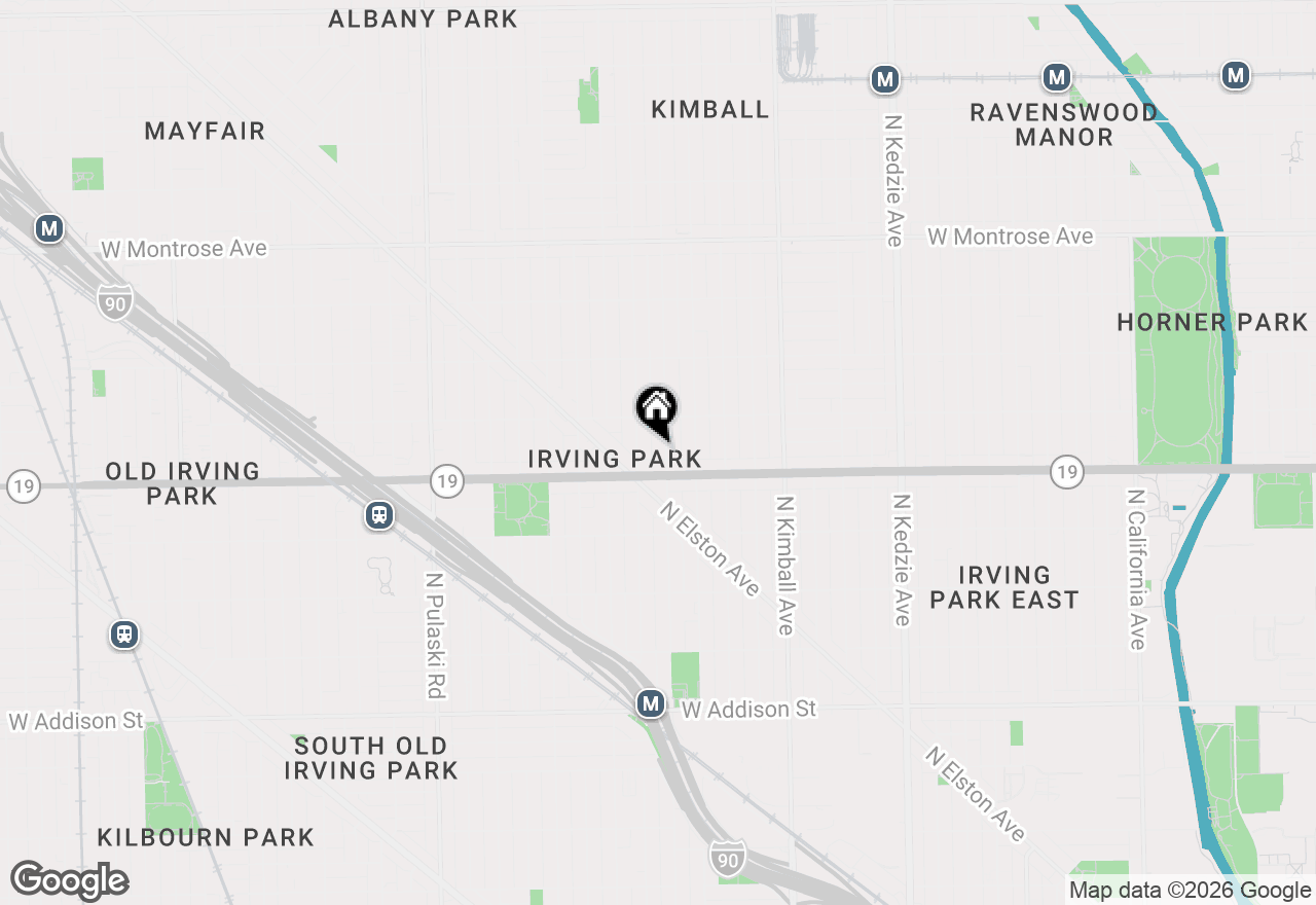 Map of 4014 N Central Park Avenue #1W, Chicago, IL 60618