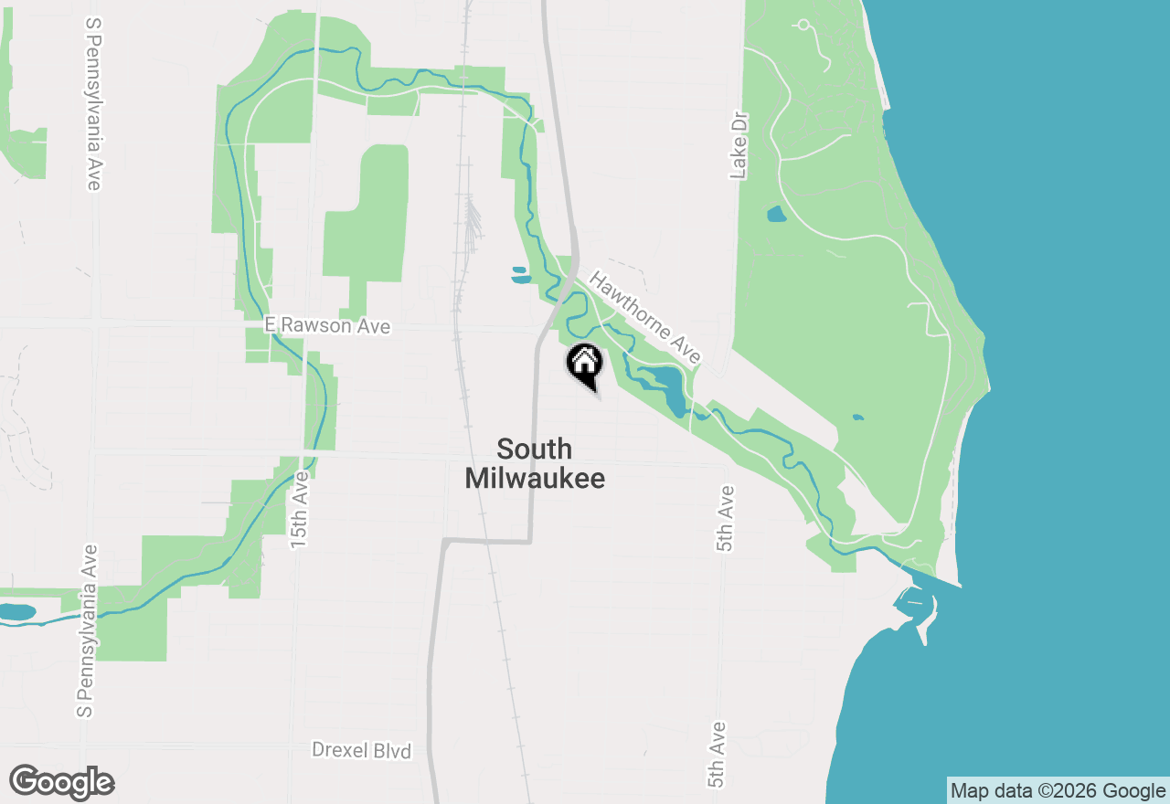 Map of 824 W Minnesota Ave, South Milwaukee, WI 53172