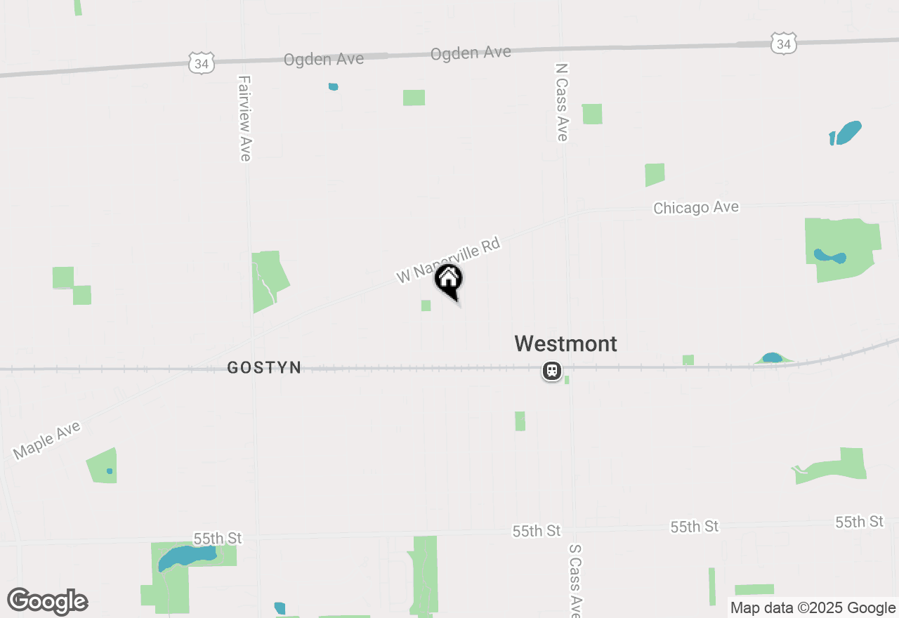 Map of 112 N Hudson Street, Westmont, IL 60559