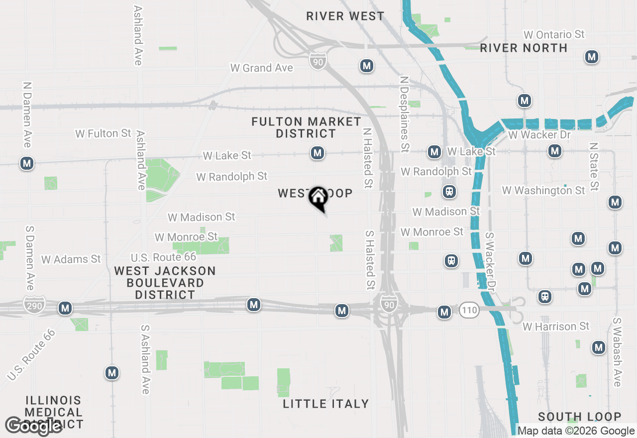 Map of 949 W Madison Street #407, Chicago, IL 60607
