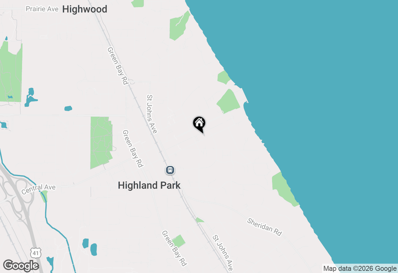 Map of 313 Laurel Avenue, Highland Park, IL 60035