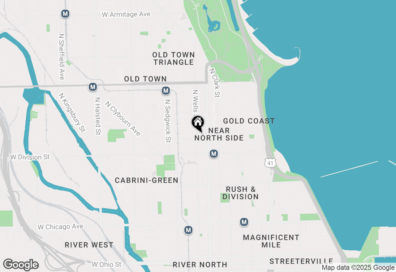 Map of 171 W Goethe Street #B, Chicago, IL 60610