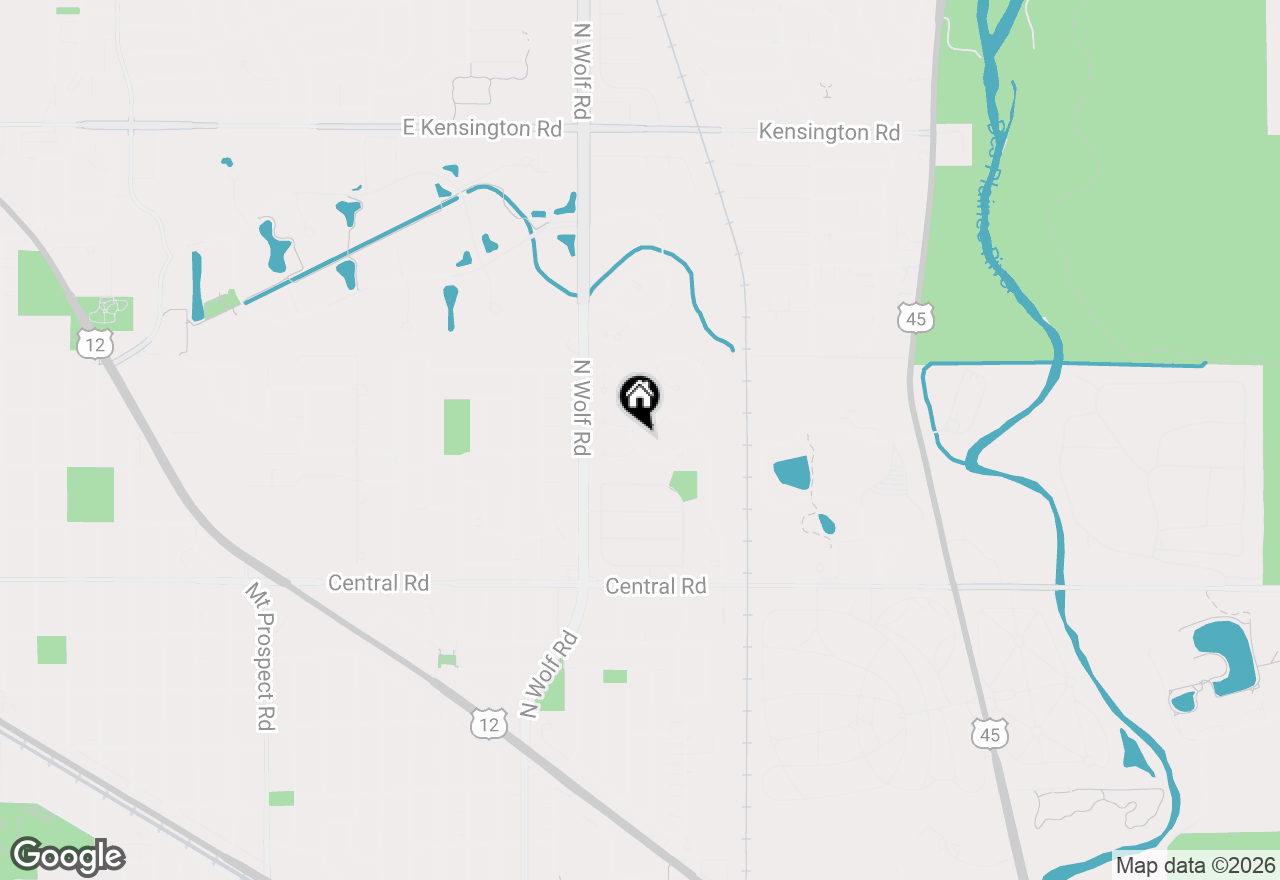 Map of 1031 Lismore Drive, Des Plaines, IL 60016