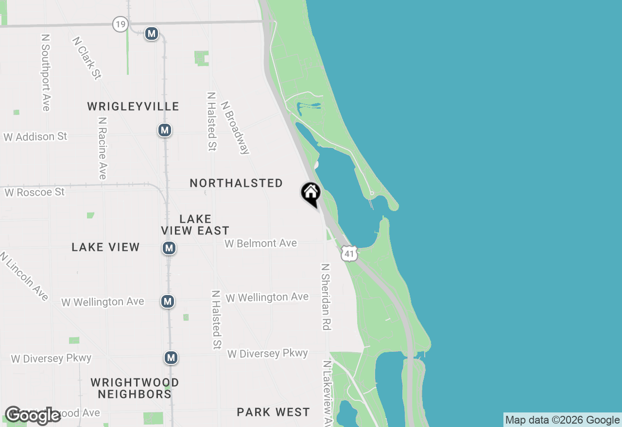 Map of 415 W Aldine Avenue #2A, Chicago, IL 60657
