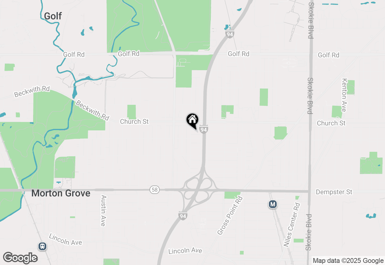 Map of 9121 Linder Avenue, Skokie, IL 60077