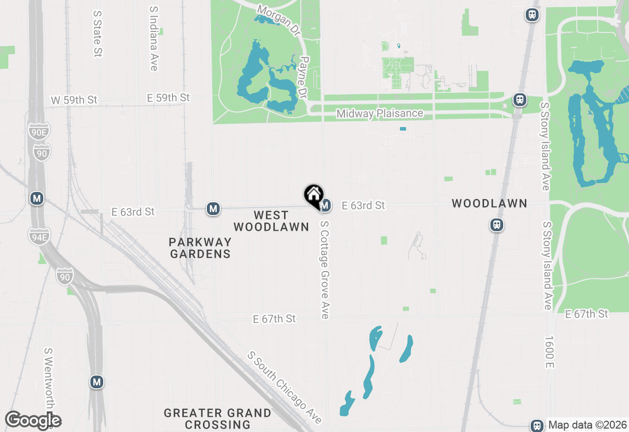 Map of (Address confidential), Chicago, Illinois 60637