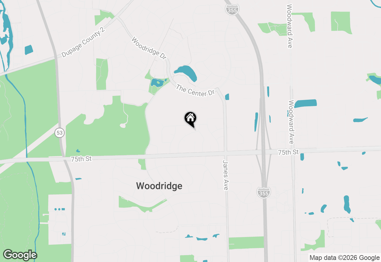 Map of 2538 Willow Avenue, Woodridge, IL 60517