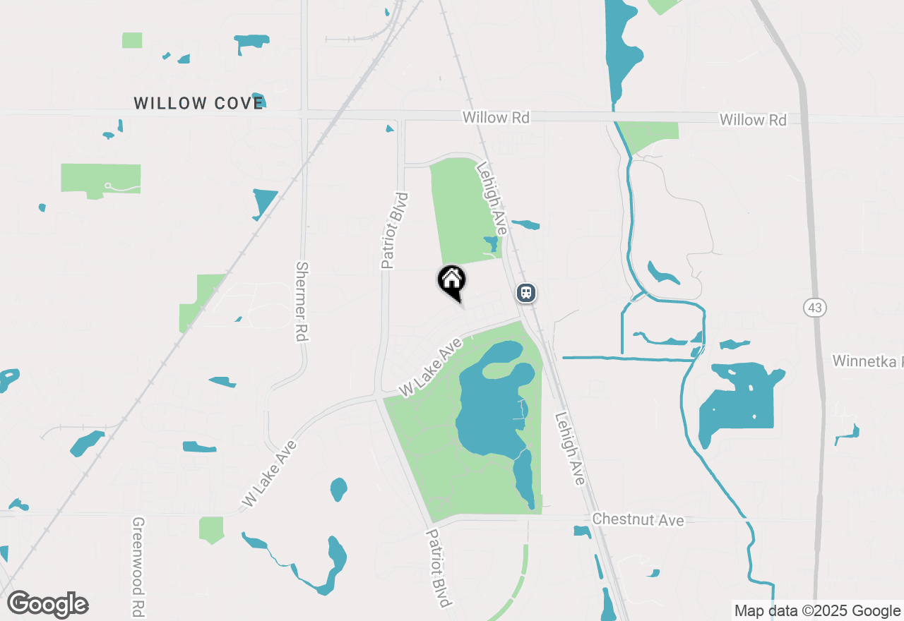 Map of 2528 Violet Street, Glenview, IL 60026