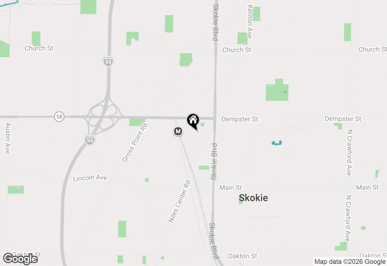 Map of 4912 Crain Street E #B, Skokie, IL 60077