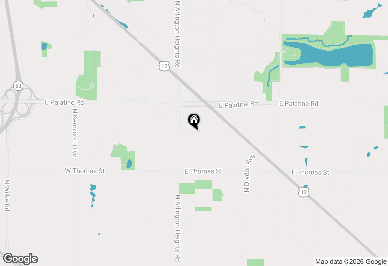 Map of 1653 N Belmont Court, Arlington Heights, IL 60004