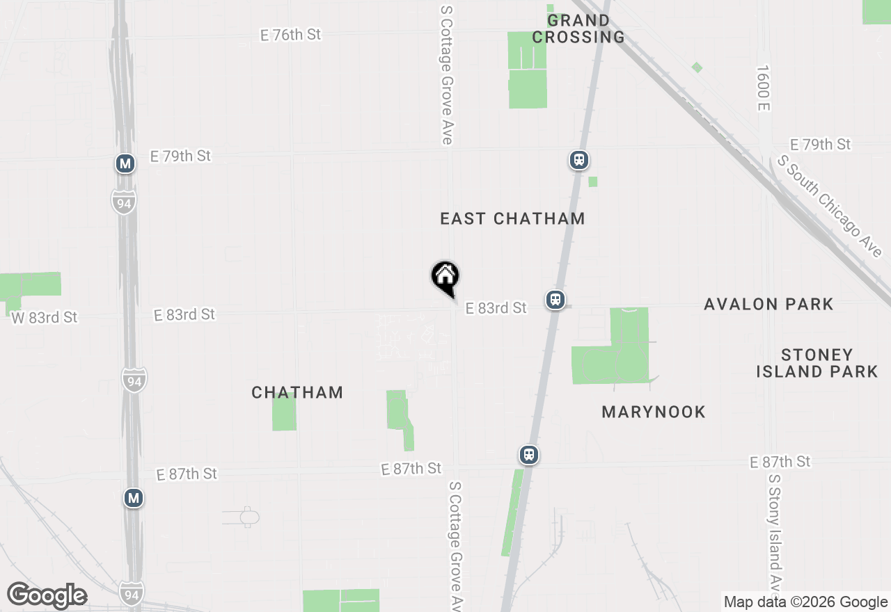 Map of 752 E 83rd Street, Chicago, IL 60619