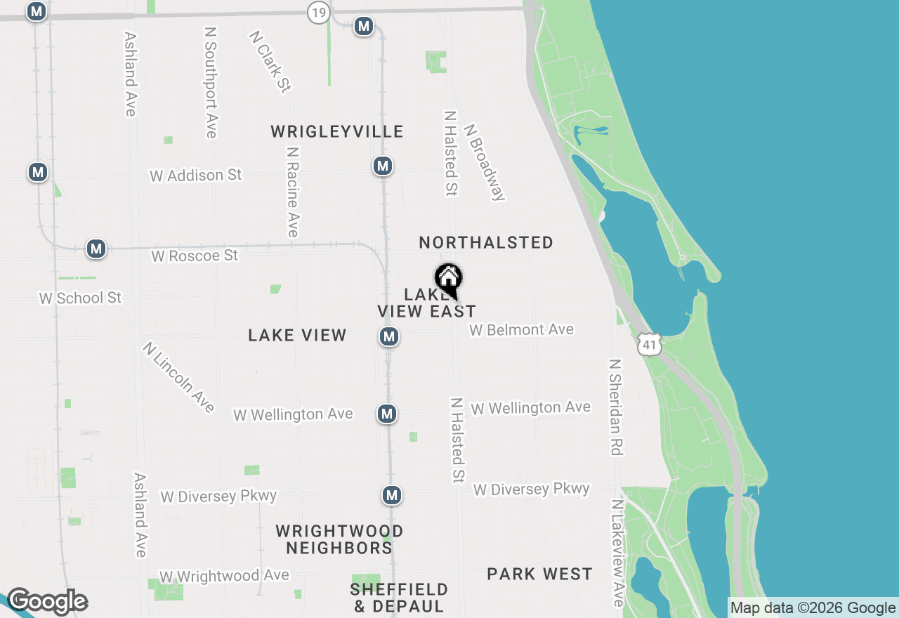Map of 3232 N Halsted Street #D310, Chicago, IL 60657