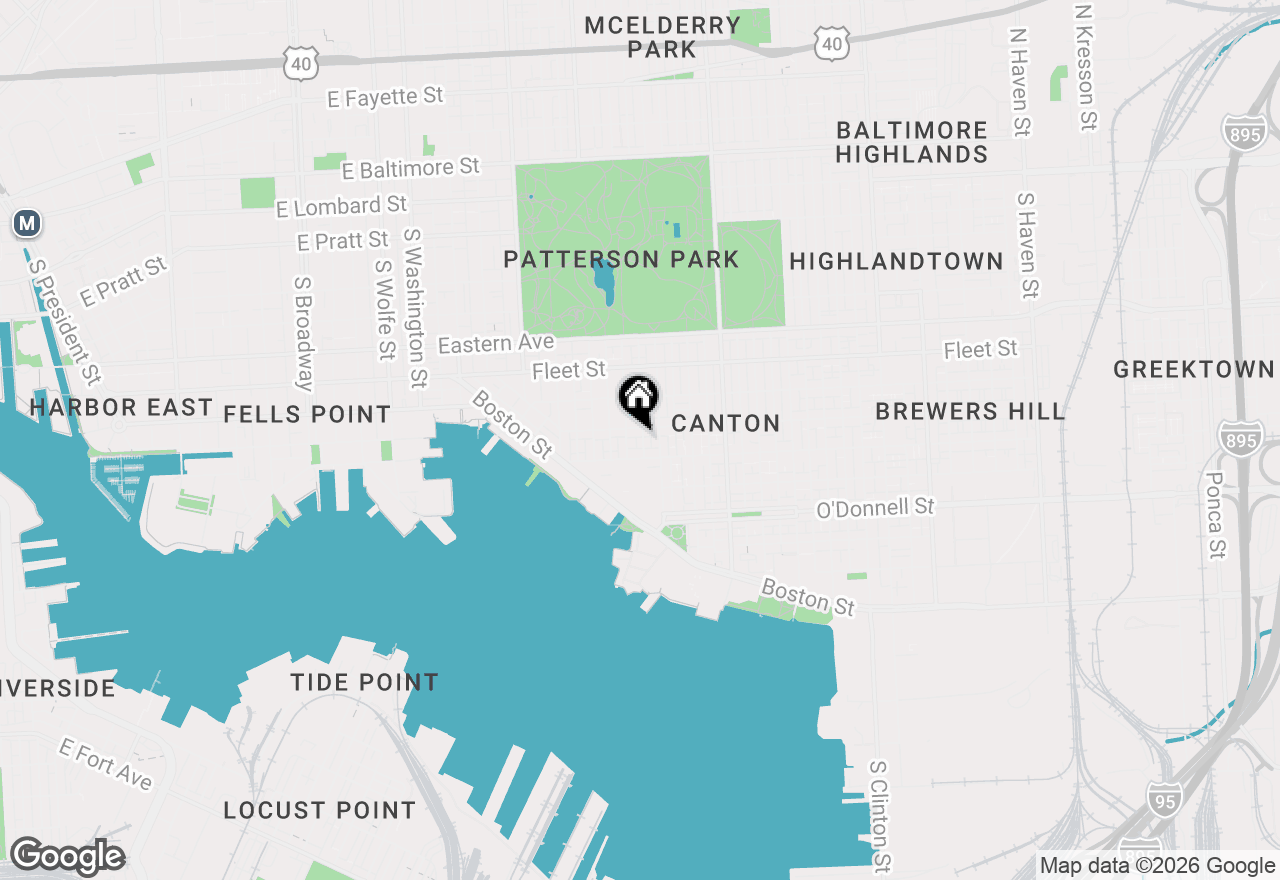 Map of 804 S Glover Street, Baltimore, MD 21224