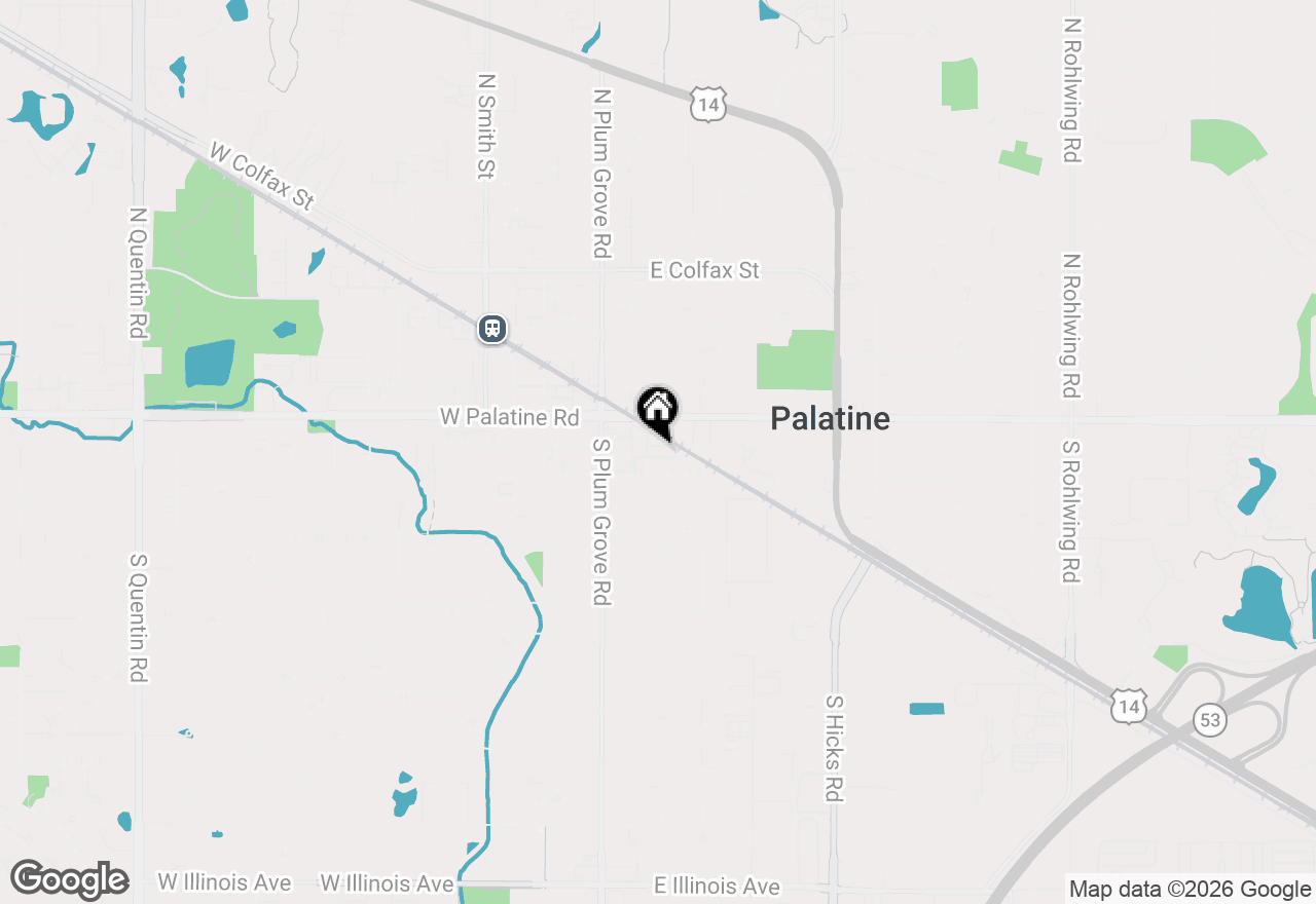 Map of 59 S Hale Street #108, Palatine, IL 60067