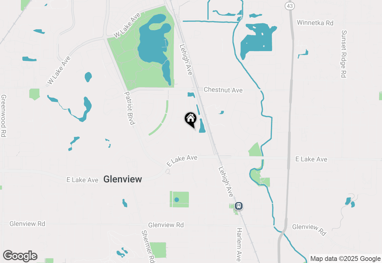 Map of 1549 Bluestem Lane, Glenview, IL 60026