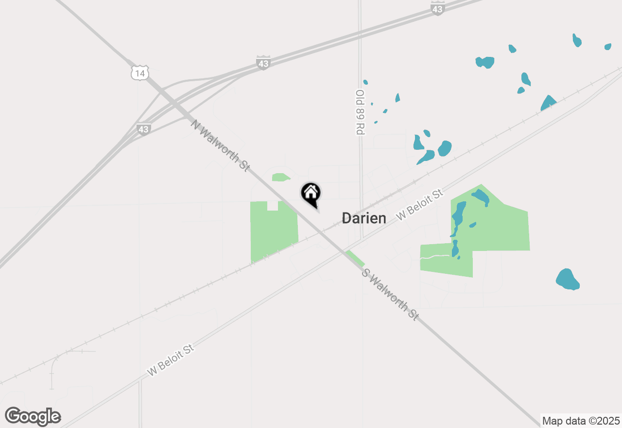 Map of 127 N Walworth St, Darien, WI 53114